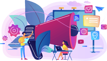 digital marketing abstract art